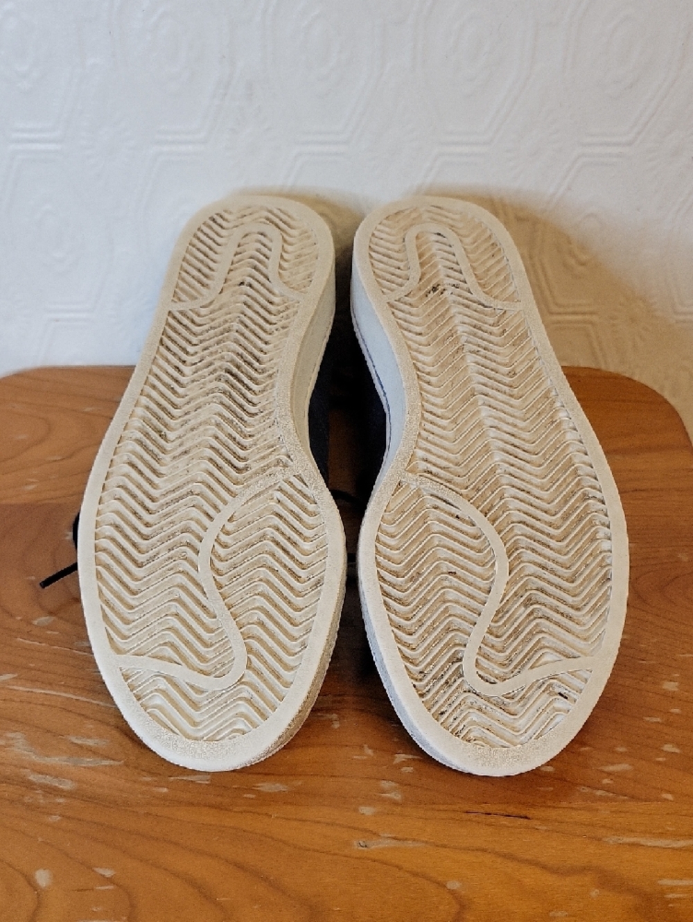adidas Campus Sneakers - Navy Suede Gold Branding Size US 6.5 - Picture 9 of 10